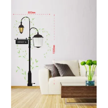 Naklejka na lampę ścienną Street 80x150 cm
